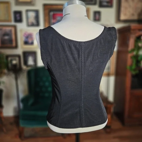 Ardyss Corsette D Luxe Black Lace Boned Underbust Corset Adjustable Straps Top - Picture 5 of 7